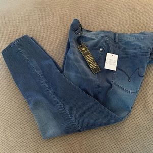 Pinstripe stretch Jeans